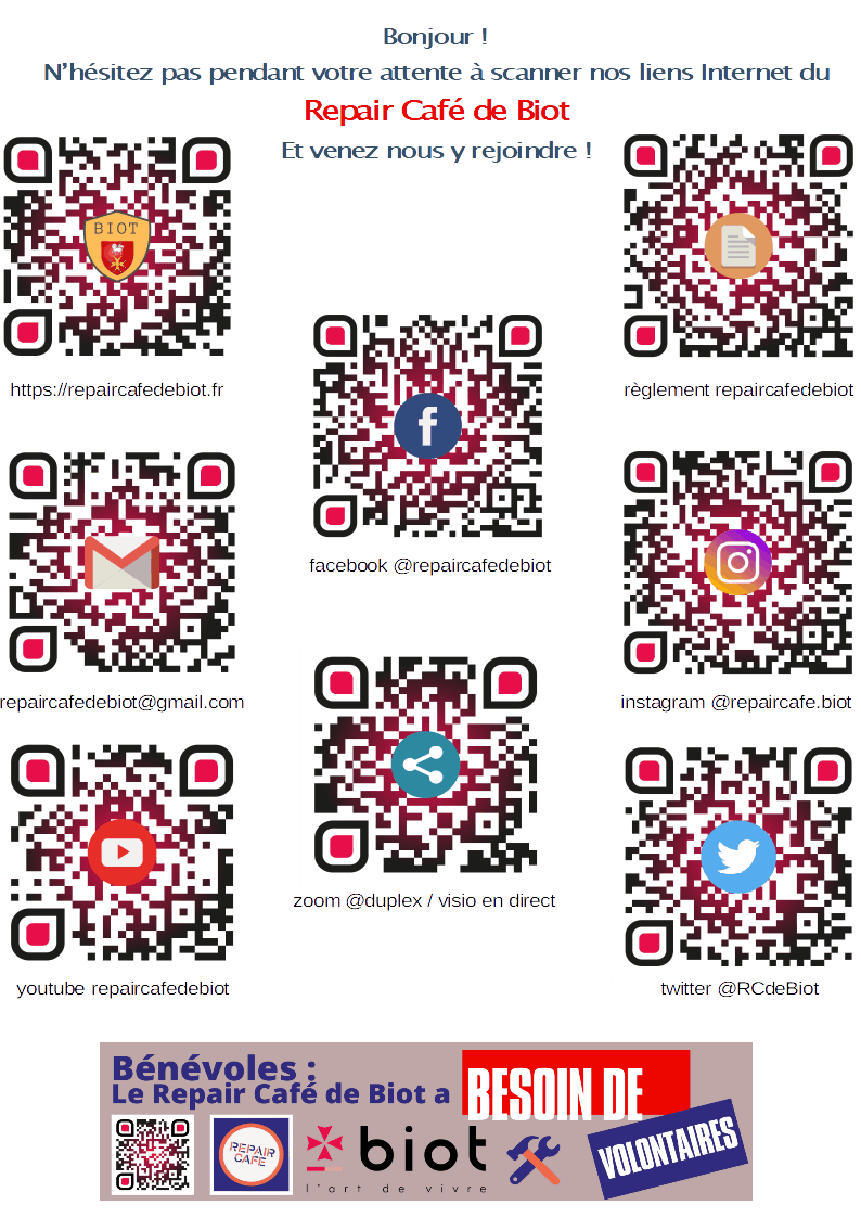 qrcode repair cafe biot