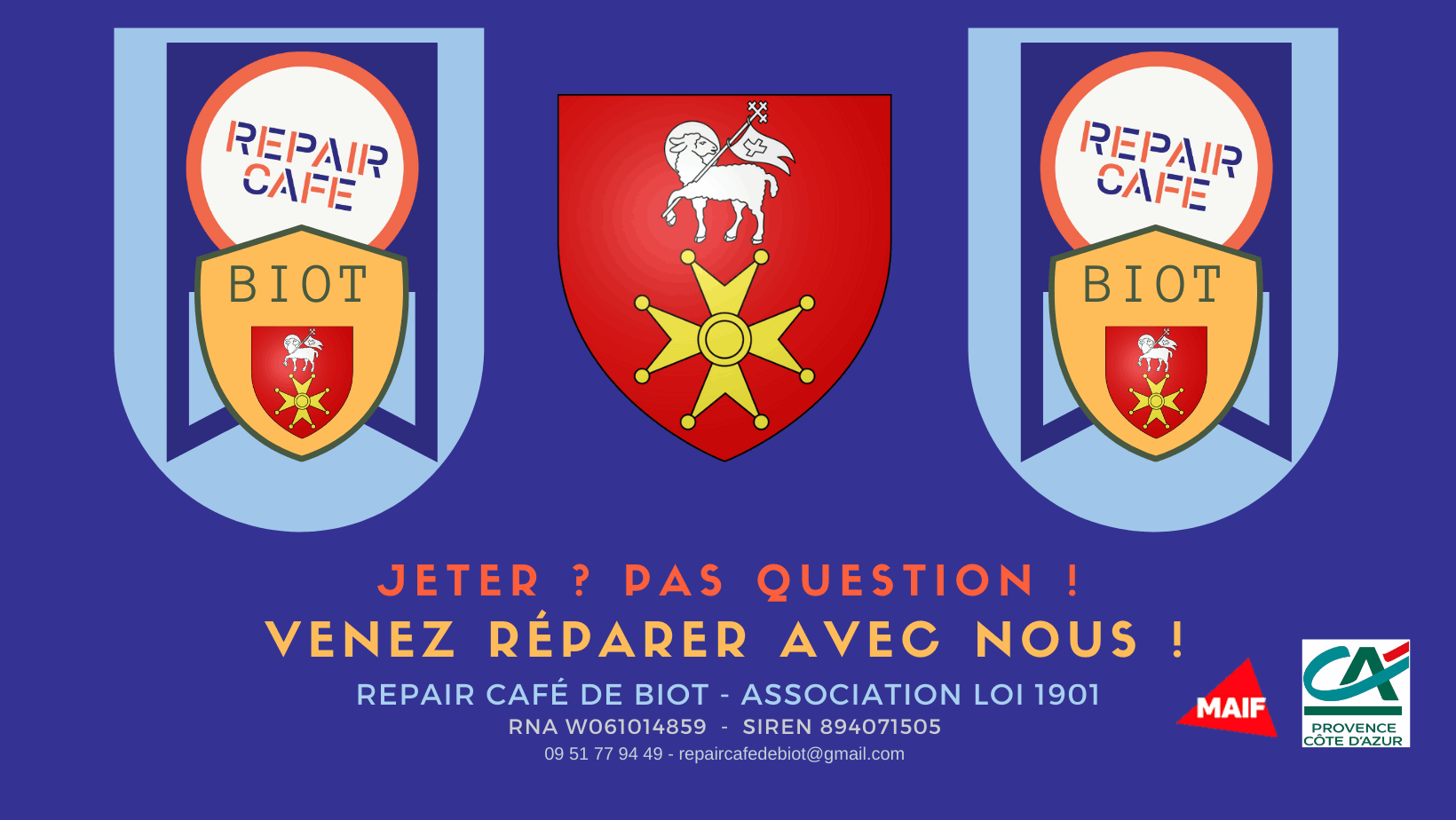 Repair Café de Biot - Réglement